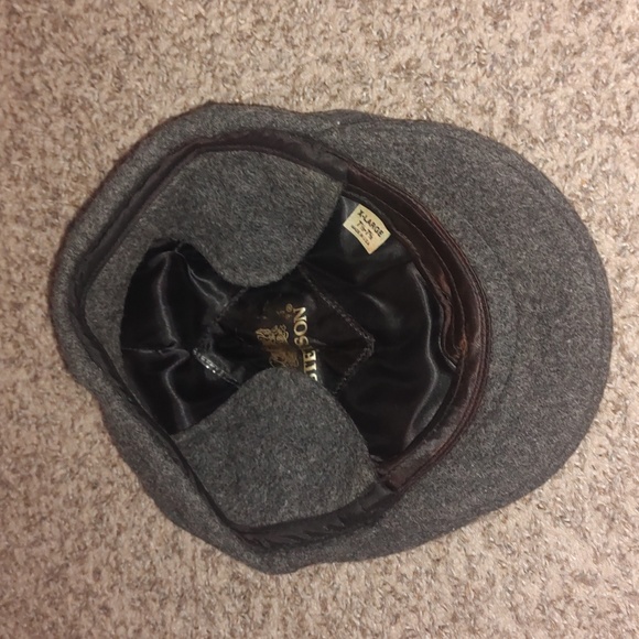 Stetson Newsboy Cap with Ear Covers Wool Blend Gray Men's XL - Picture 7 of 9